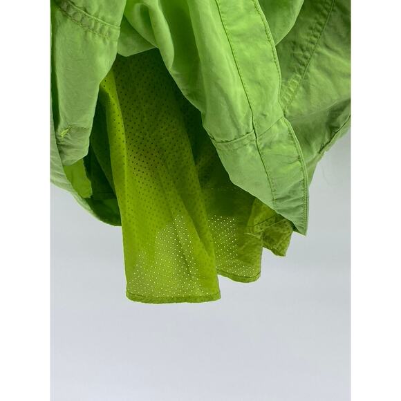 G.E.T. Women's Green Snap-Button Zip-Up Long Sleeve Mesh Cinched Jacket SZ S - Picture 8 of 12